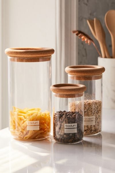 BODUM Glass + Cork Storage Jars