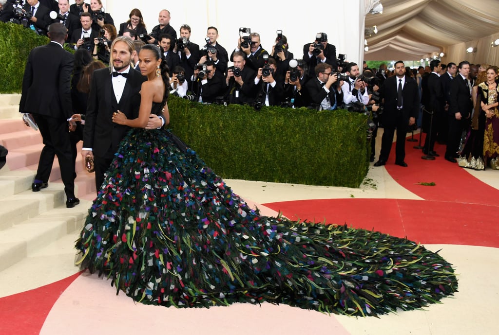 Zoe Saldana and Marco Perego at Met Gala 2016
