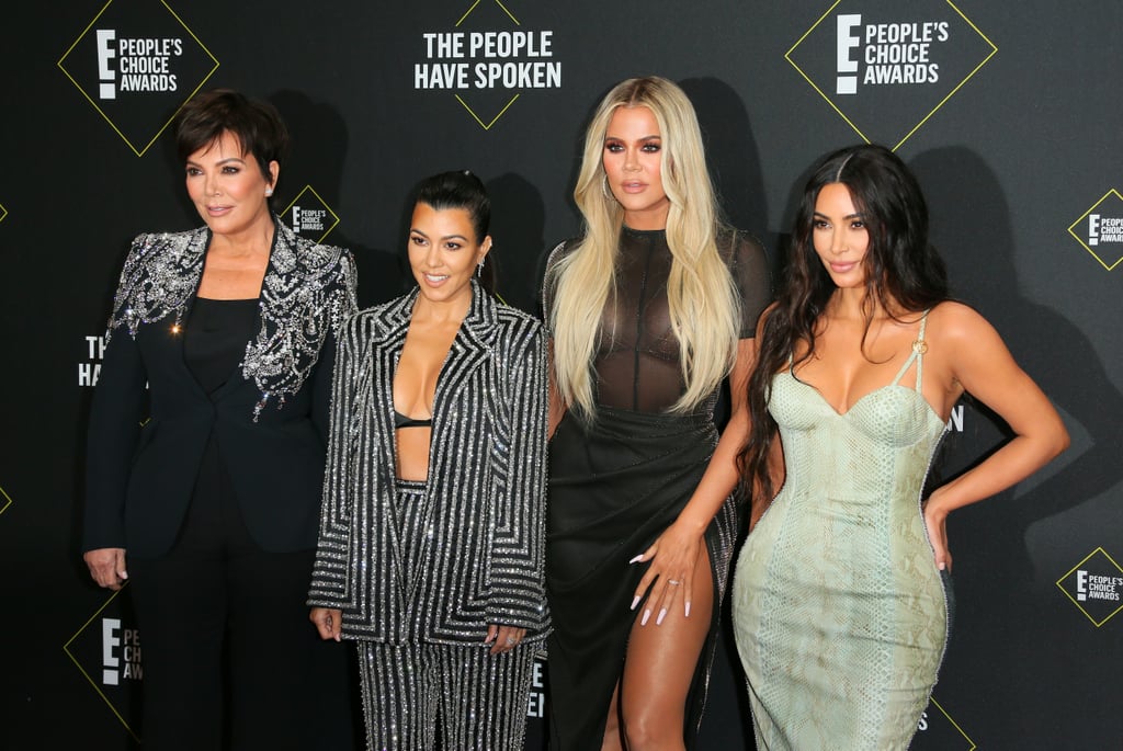 Kim Kardashian in Versace at the 2019 People's Choice Awards