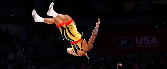 Watch Wrestler Gable Steveson's Celebratory Backflip