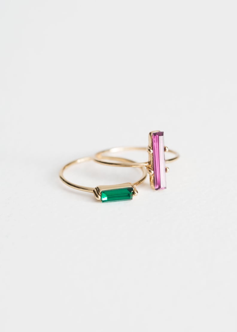 & Other Stories Two-Set Jewelled Rings