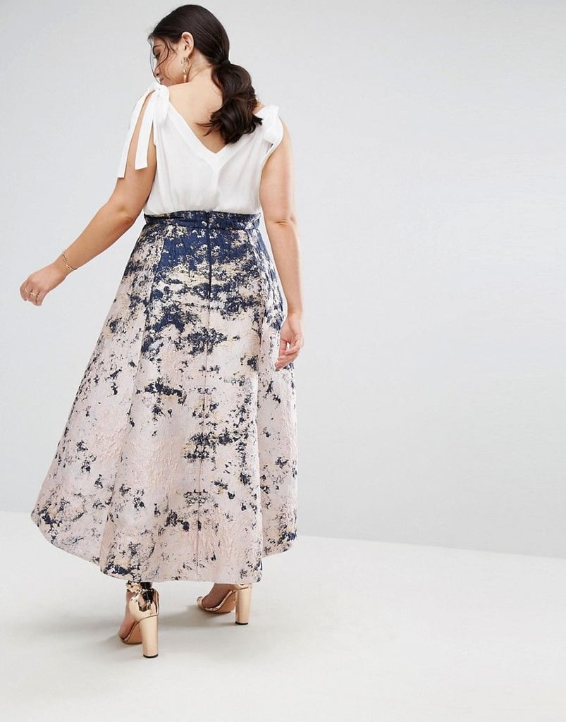 Coast Curve Red Carpet Dip Hem Marble Skirt