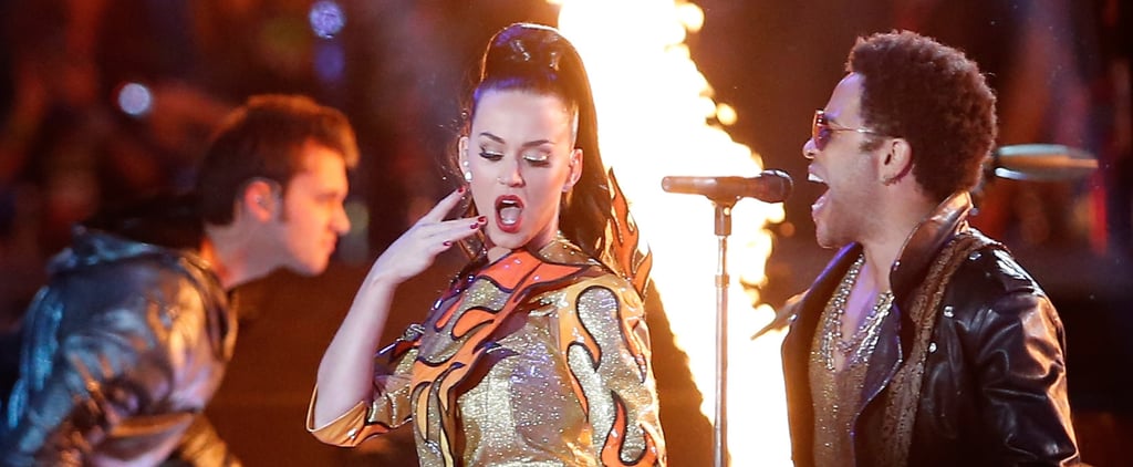 Katy Perry's Makeup at Super Bowl 2015