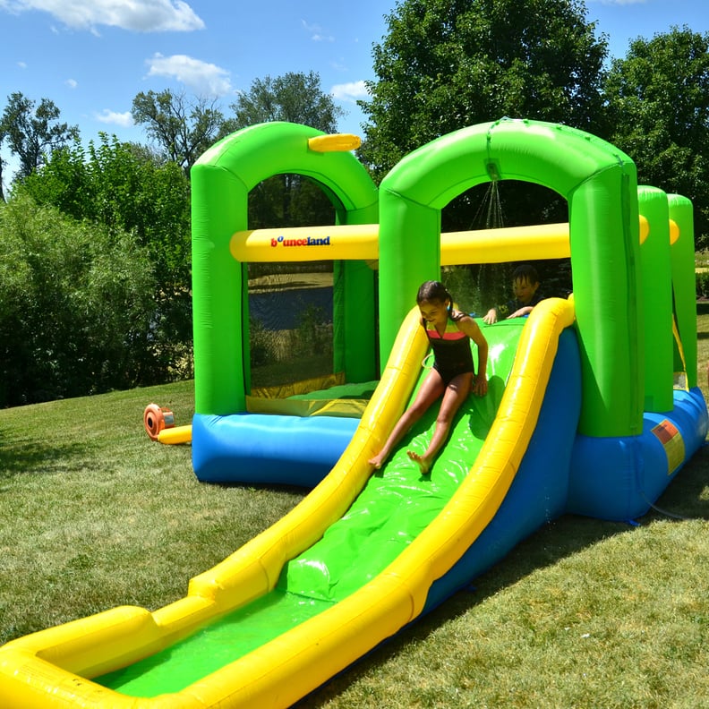 Bounce House With Water Slide and Air Blower