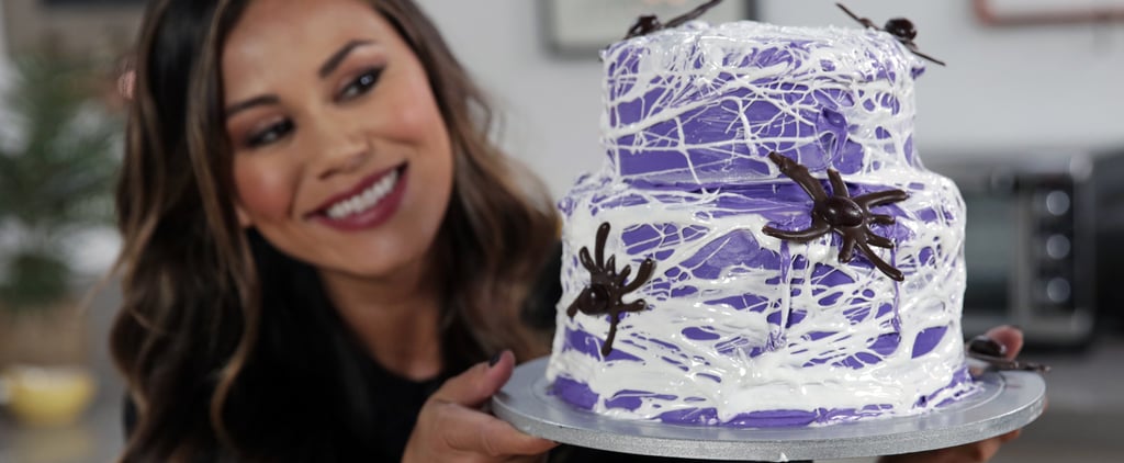 Spiderweb Marshmallow Cake