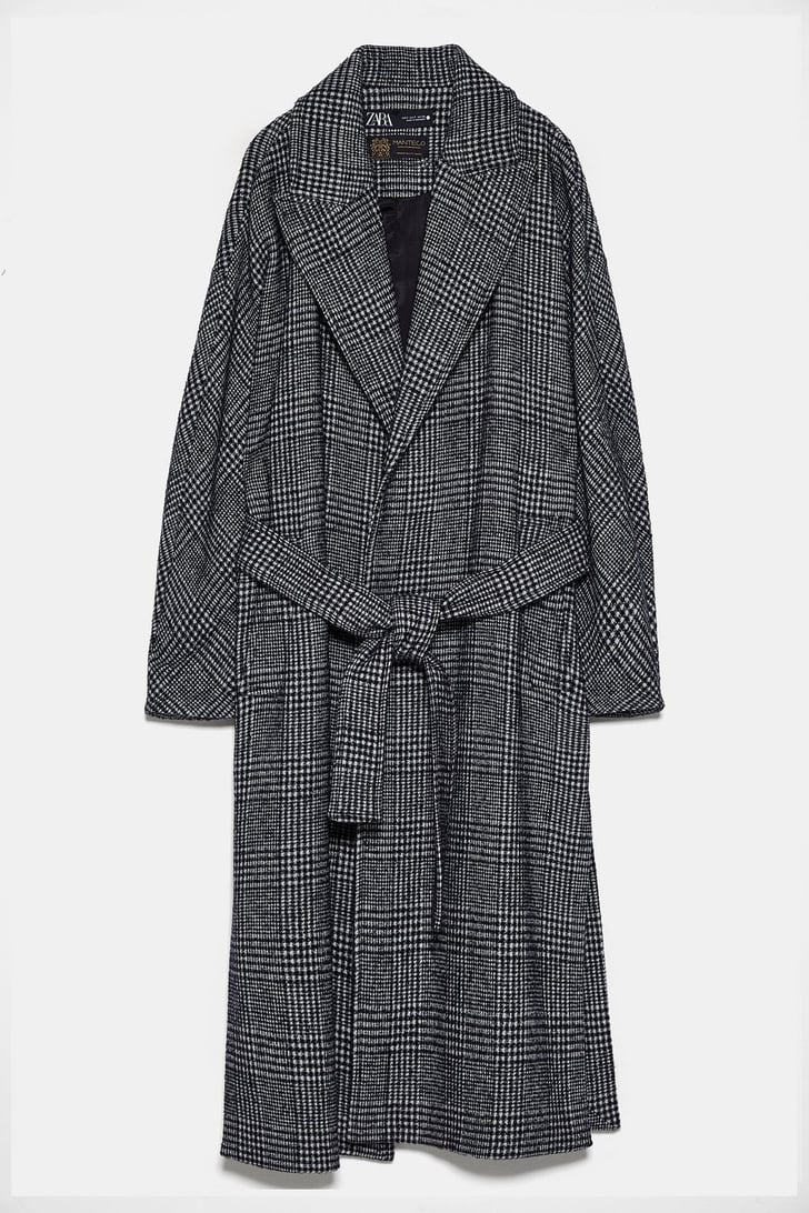 Zara Belted Plaid Coat 3 Ways to Style a Dress For Winter From