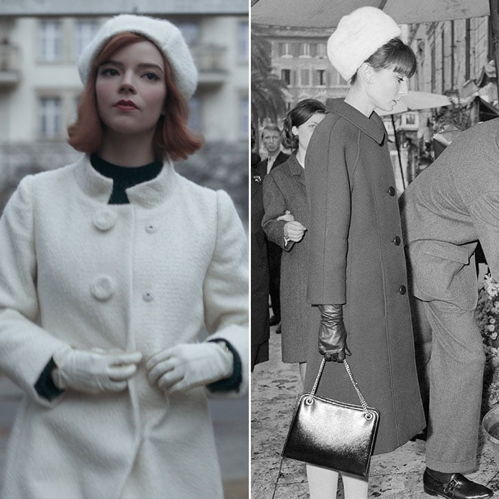 Outerwear sets consisted of furry hats, midlength coats, and gloves.