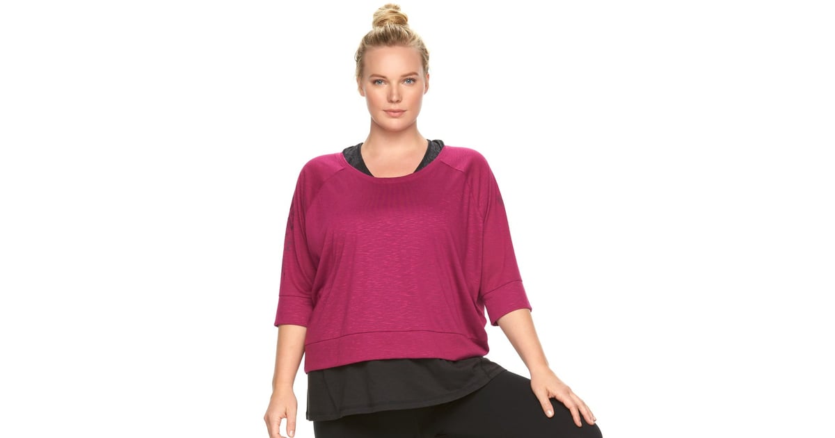 Gaiam Reveal Yoga Crop Top PlusSize Yoga Clothes POPSUGAR Fitness Photo 7