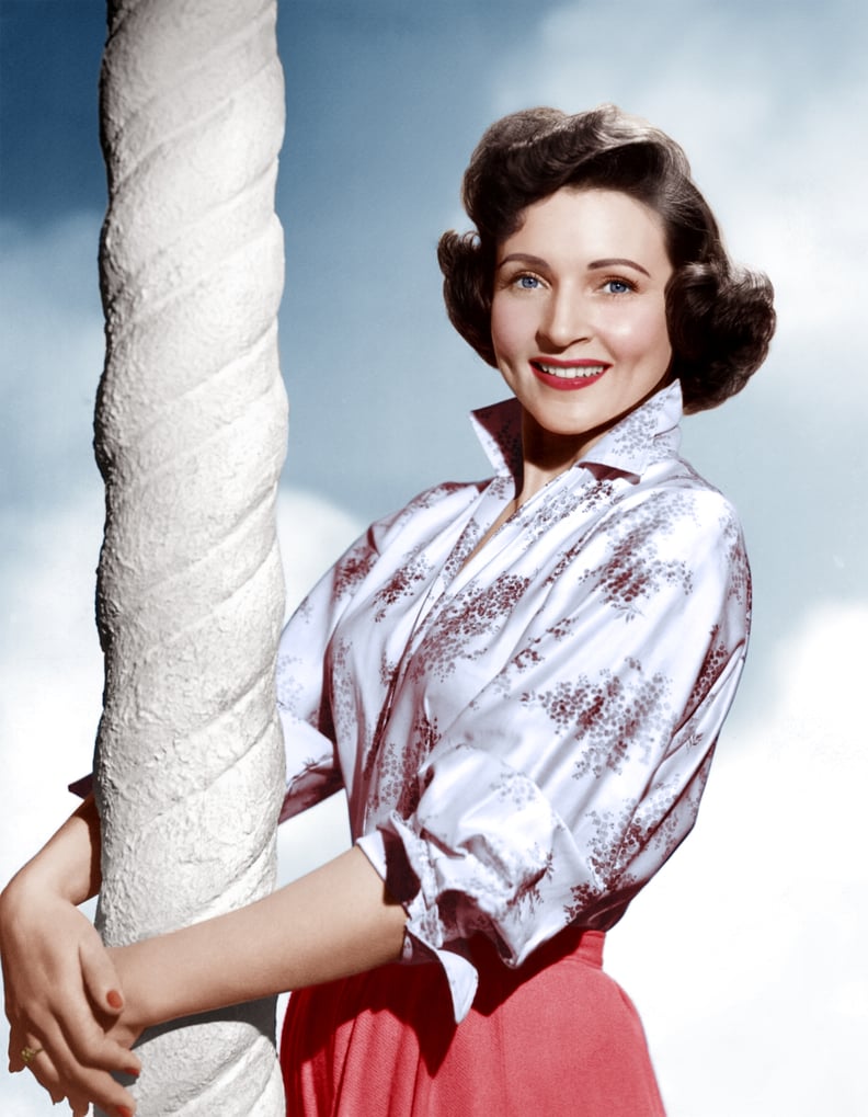 In 1958, a Brunette Betty White Secured Her Hot Pink Signature Lip