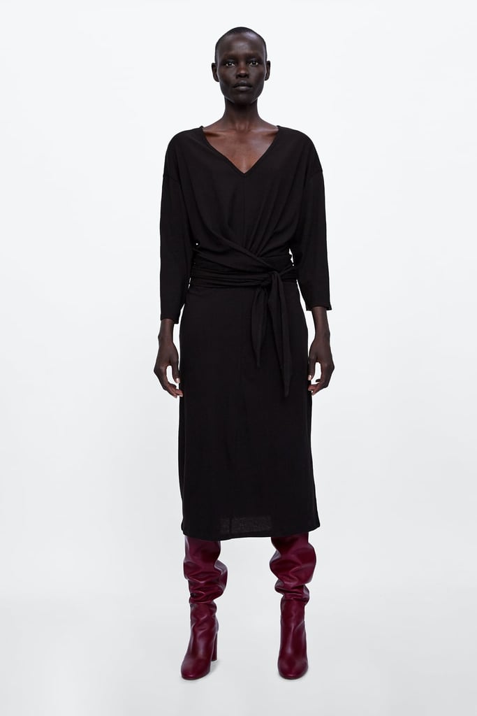 Zara Bow Dress | Halloween Costume Ideas With a Black Dress | POPSUGAR ...