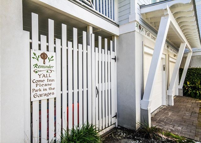 Park your car in the two-car garage or take the Tybee Pirate Pedicab, located across the street.