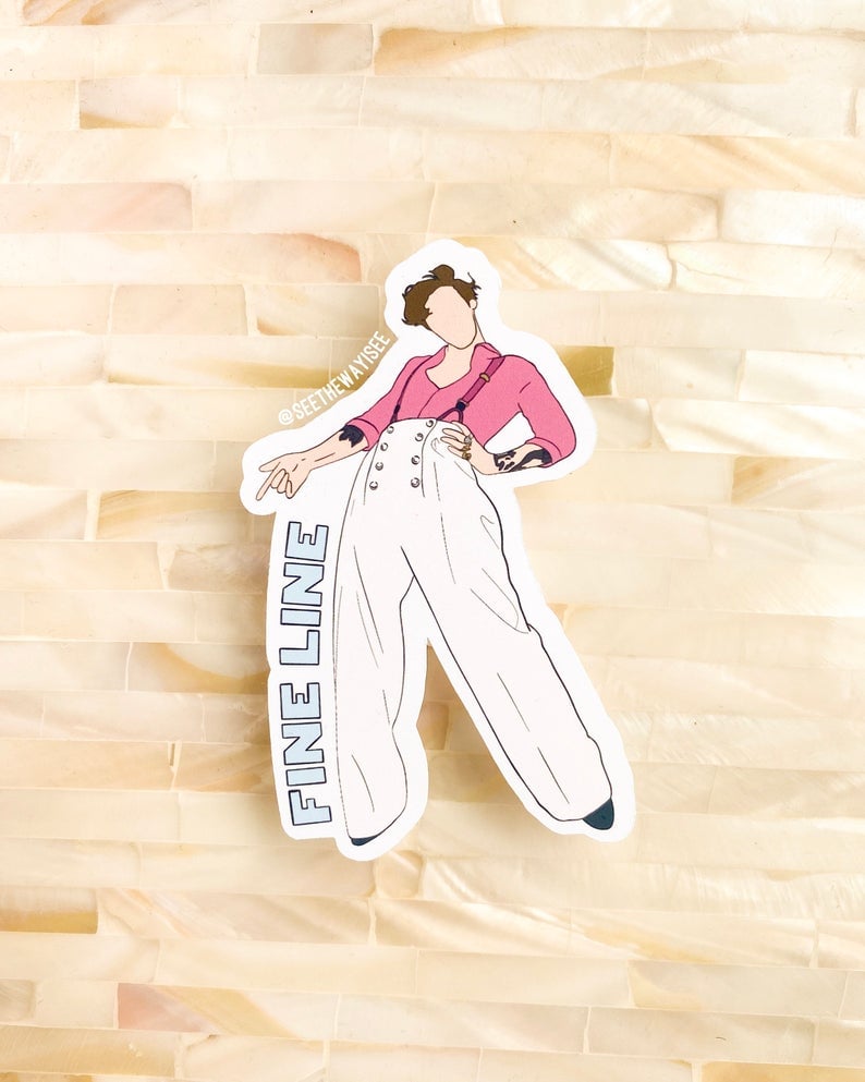 Papercraft Card Making & Stationery stickers fine line harry styles  