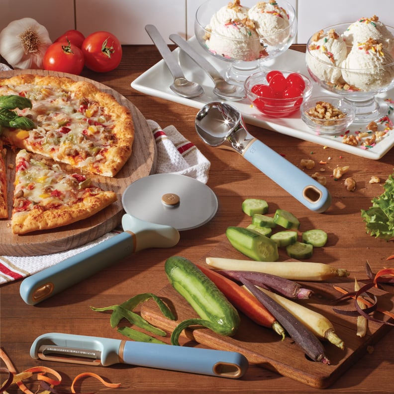 Ice Cream Scoop, Pizza Cutter, and Peeler Set