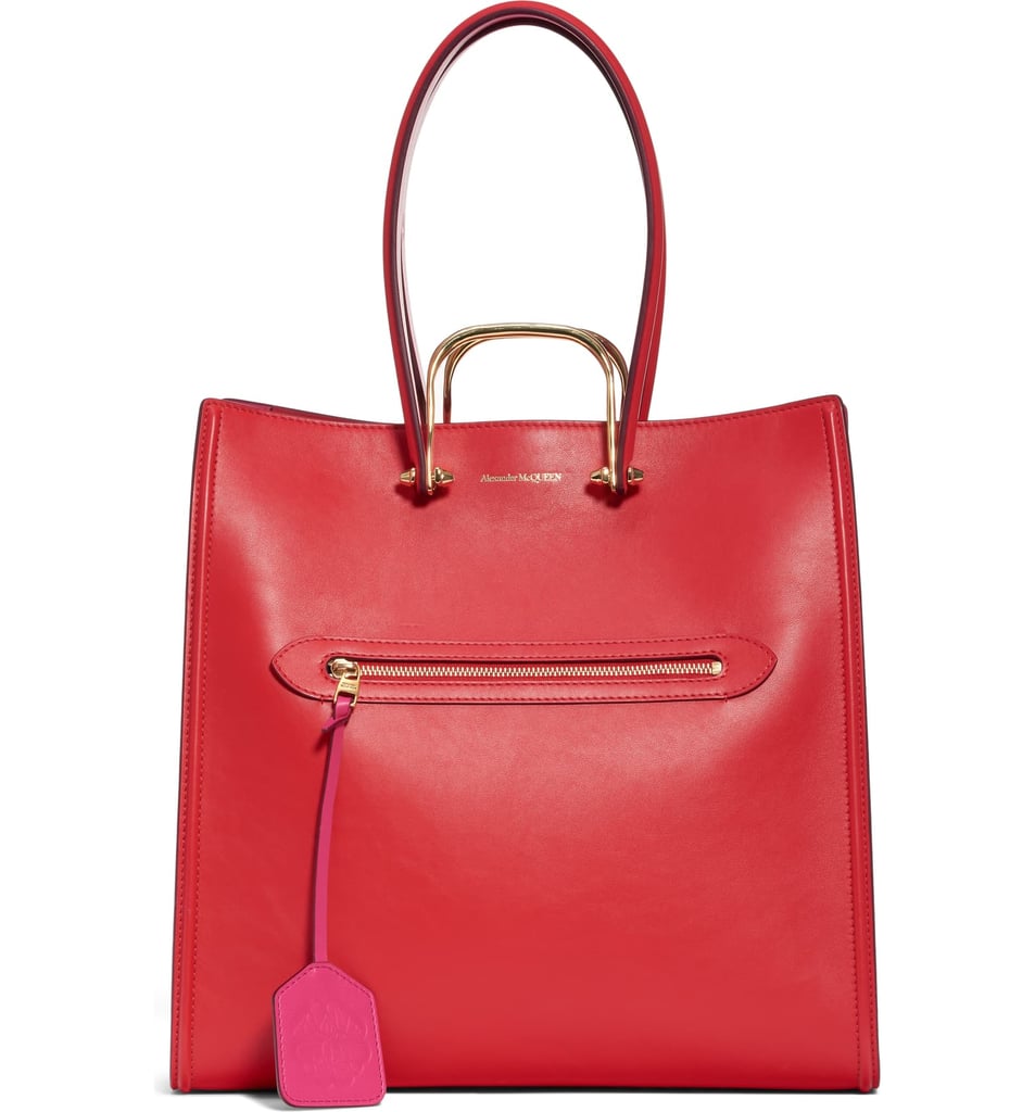 Alexander McQueen The Tall Story Leather Tote