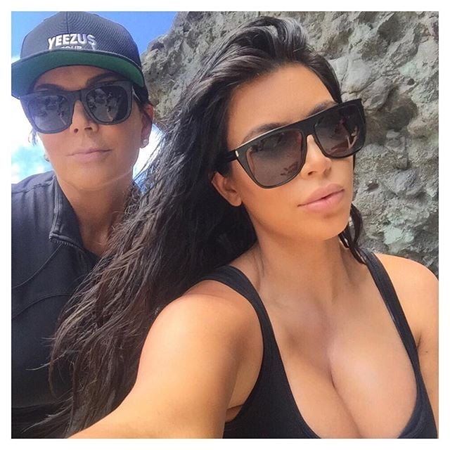 "Morning hike last week in St. Barth's with my mamma."