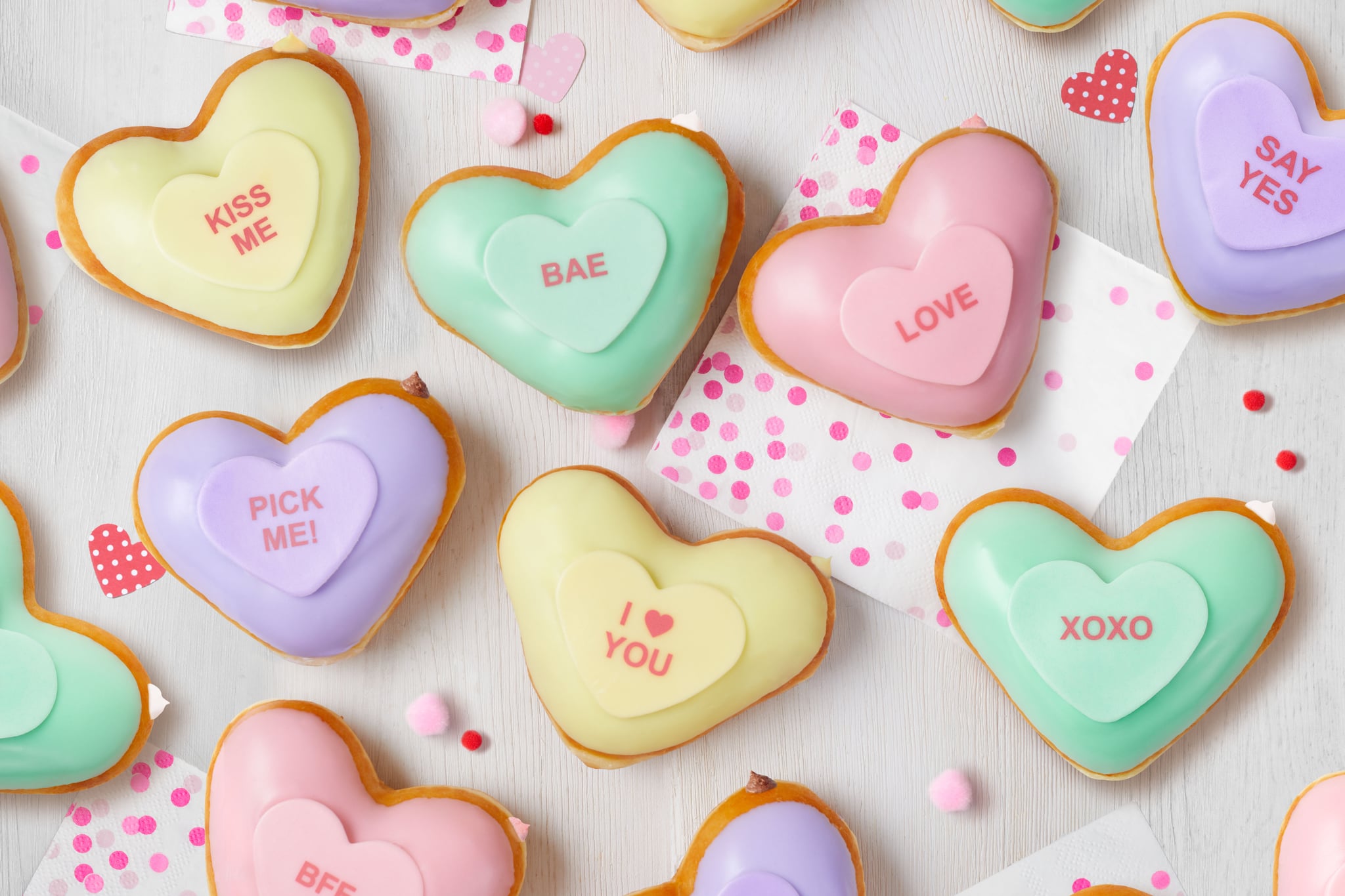 Krispy Kreme's Conversation Heart Valentine's Day Doughnuts POPSUGAR Food