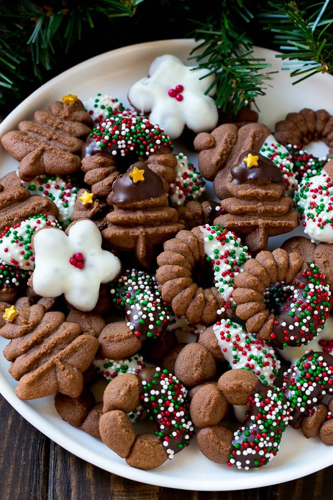 Chocolate Spritz Cookies