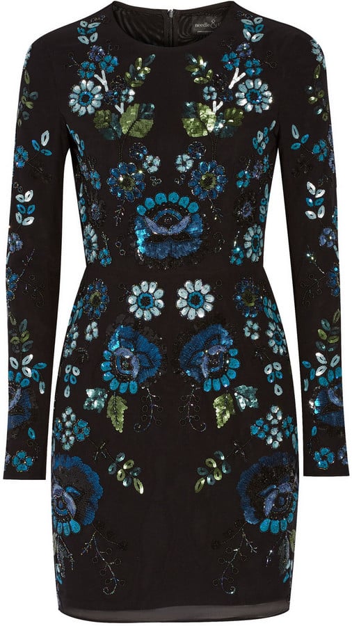 Needle & Thread Embellished Chiffon Mini Dress  ($400)