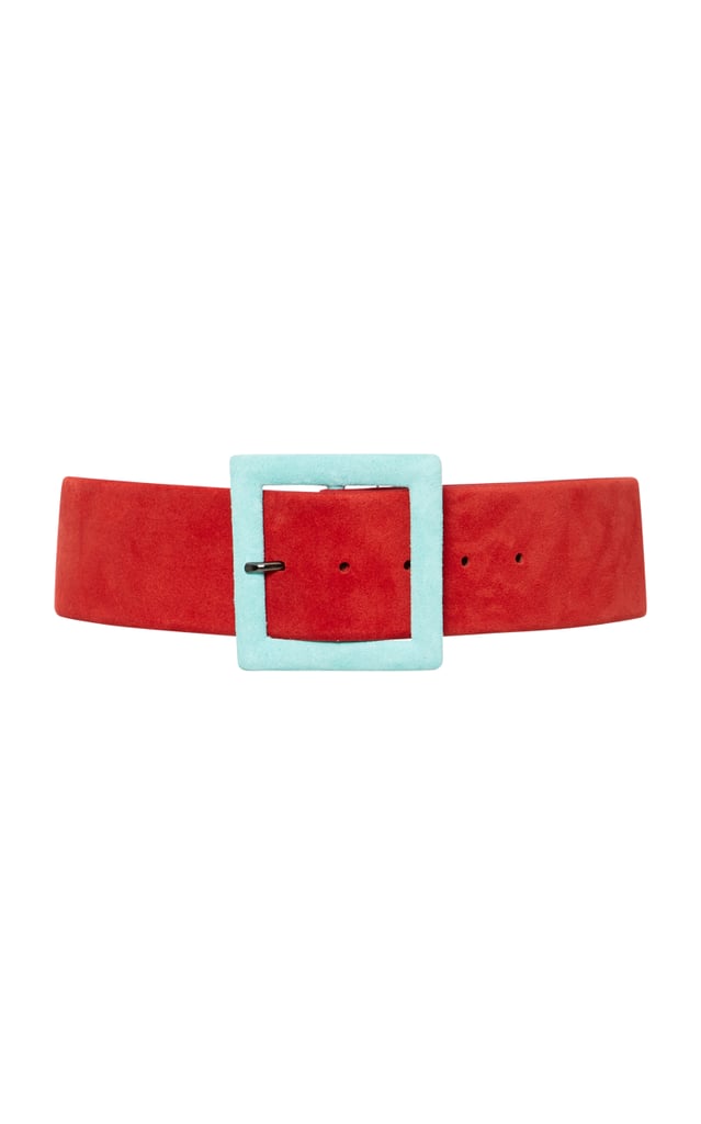 Carolina Herrera Suede Buckle Belt