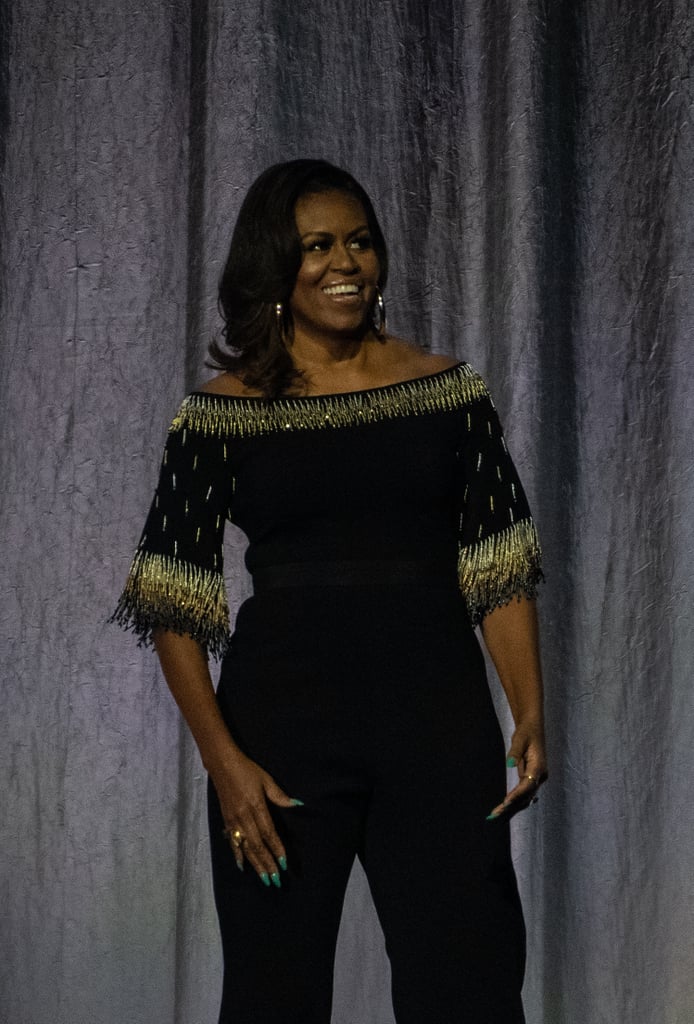 Michelle Obama Beaded Stella McCartney Jumpsuit on Book Tour