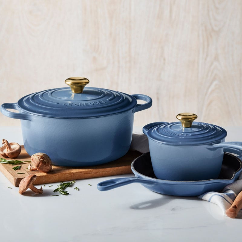 铸铁设定:设定的Le Creuset 5-Piece签名