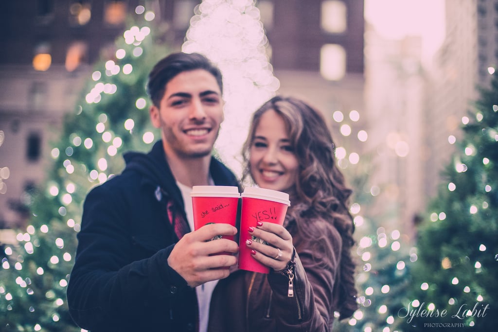Christmas Engagement Photos in New York