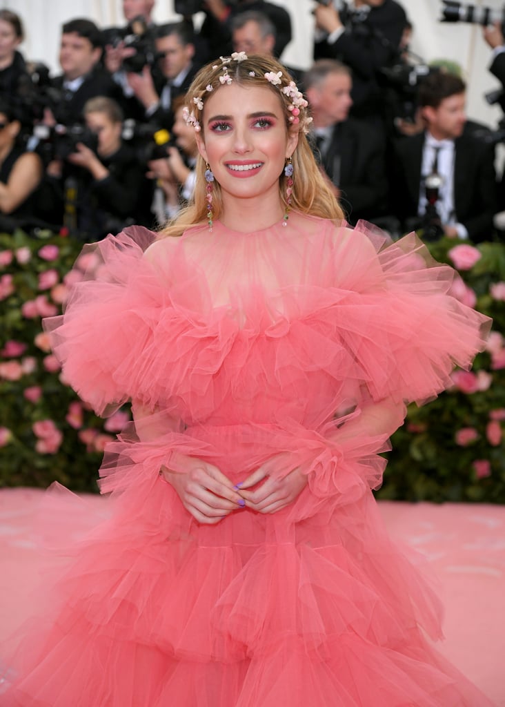 Emma Roberts Pink Dress Met Gala 2019 POPSUGAR Fashion