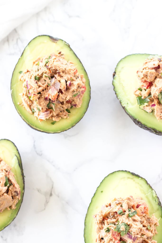 Chipotle Tuna Salad Stuffed Avocados