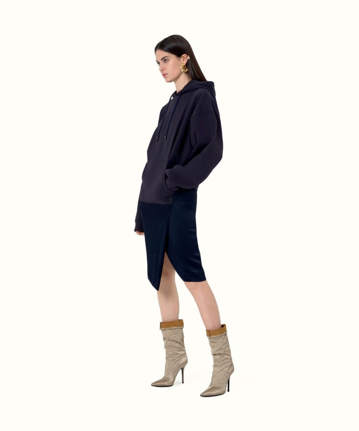 Fenty Dual Fabric Hoodie Dress OK Rihanna We See Your New