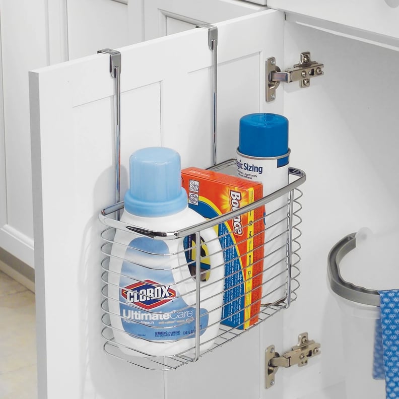 For Cleaning Products: InterDesign Axis Over-the-Cabinet Storage Basket