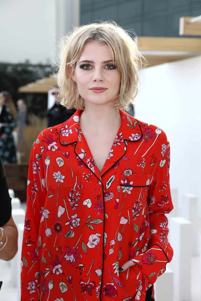 Lucy Boynton at the Markus Lupfer Show