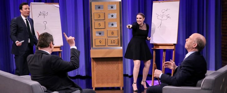 Lena Dunham Playing Pictionary on The Tonight Show