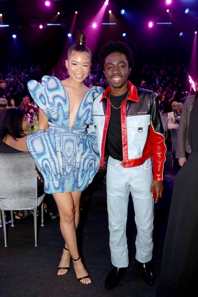 Storm Reid and Caleb McLaughlin at the 2019 People's Choice Awards