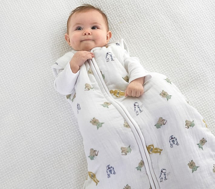 Star Wars Muslin Wearable Blanket There S So Much Baby Yoda Goodness In This Pottery Barn Kids Star Wars Collection Popsugar Family Photo 13