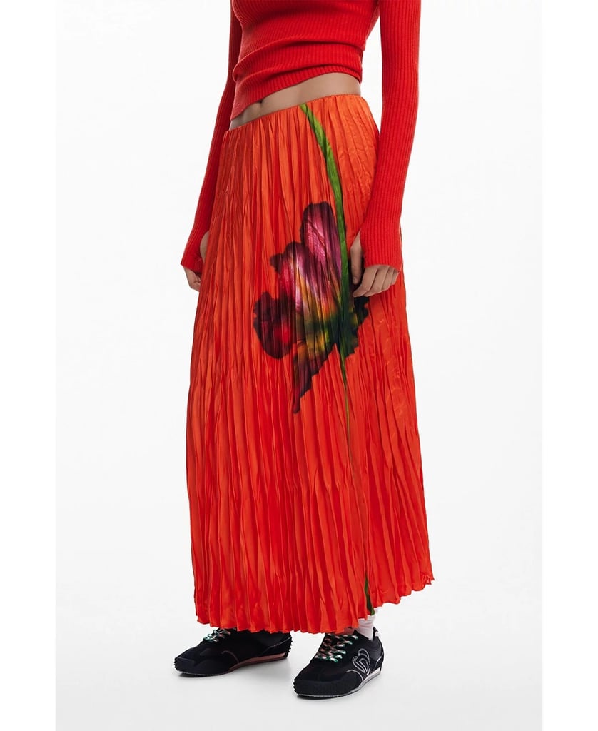 Desigual Women's Floral Texture Skirt