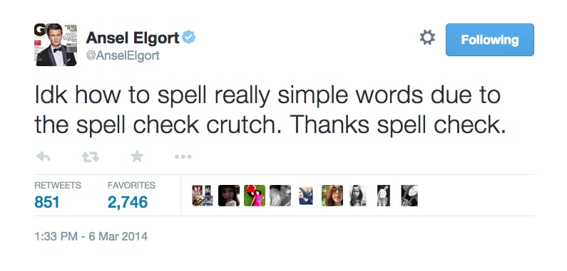 When He Addressed the Problem With Spell-Check