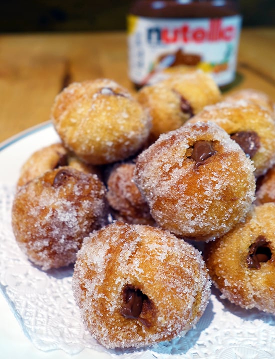 Nutella-Stuffed Cronut Holes