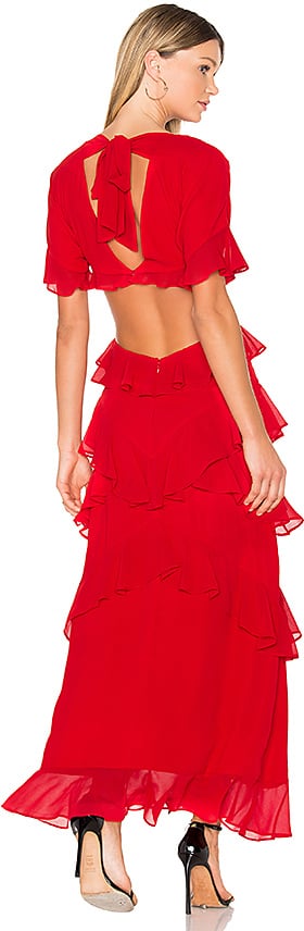 revolve red maxi dress