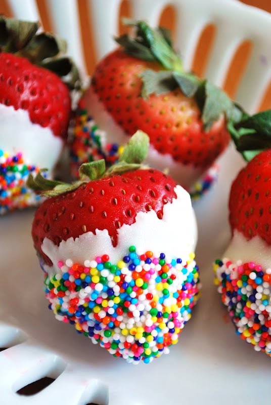 Sprinkled Strawberries Desserts With Sprinkles POPSUGAR Moms Photo 4