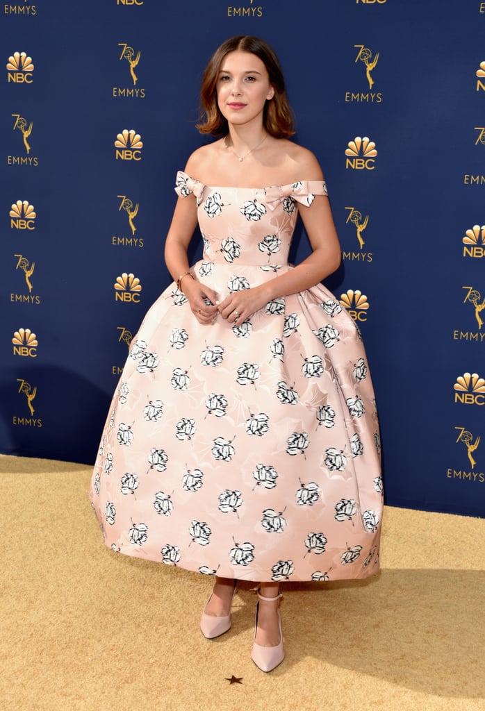 Millie Bobby Brown's Calvin Klein Dress at the 2018 Emmys