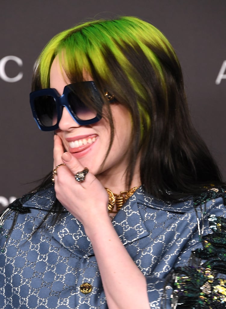 Billie Eilish Wore Silk Gucci Pajamas on the Red Carpet Billie Eilish Wore Silk Gucci Pajamas on the Red Carpet