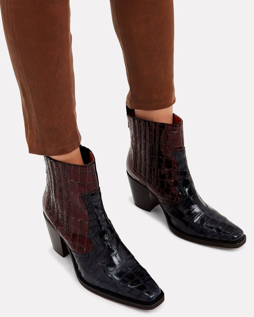 Ganni Callie Two-Tone Boots | When We 