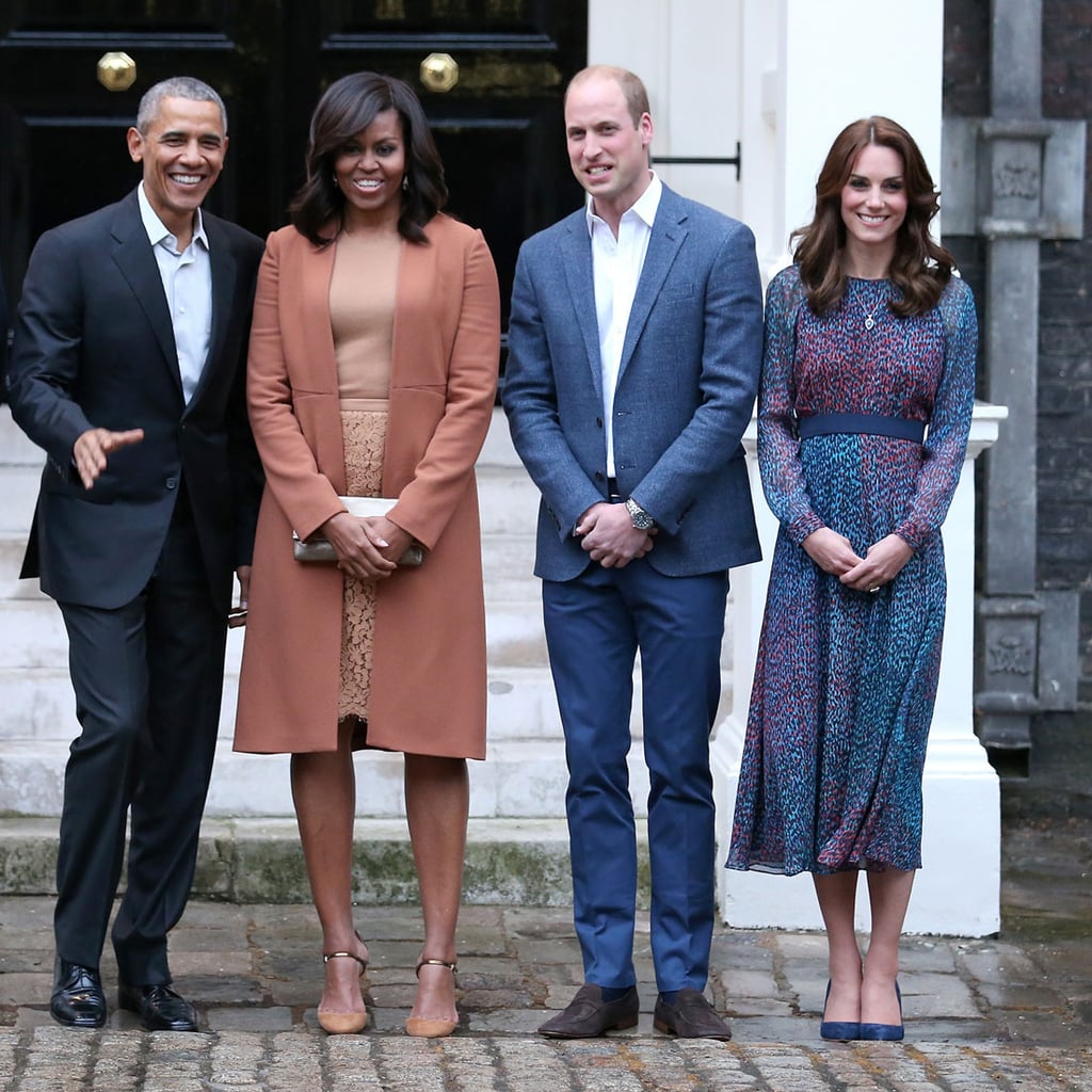 Michelle Obama And Kate Middleton At Kensington Palace Popsugar Fashion