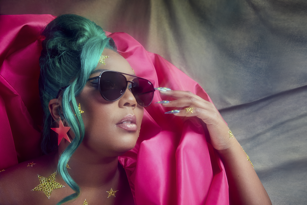 Shop Lizzo x Quay's  Face Mask and Sunglasses Collection
