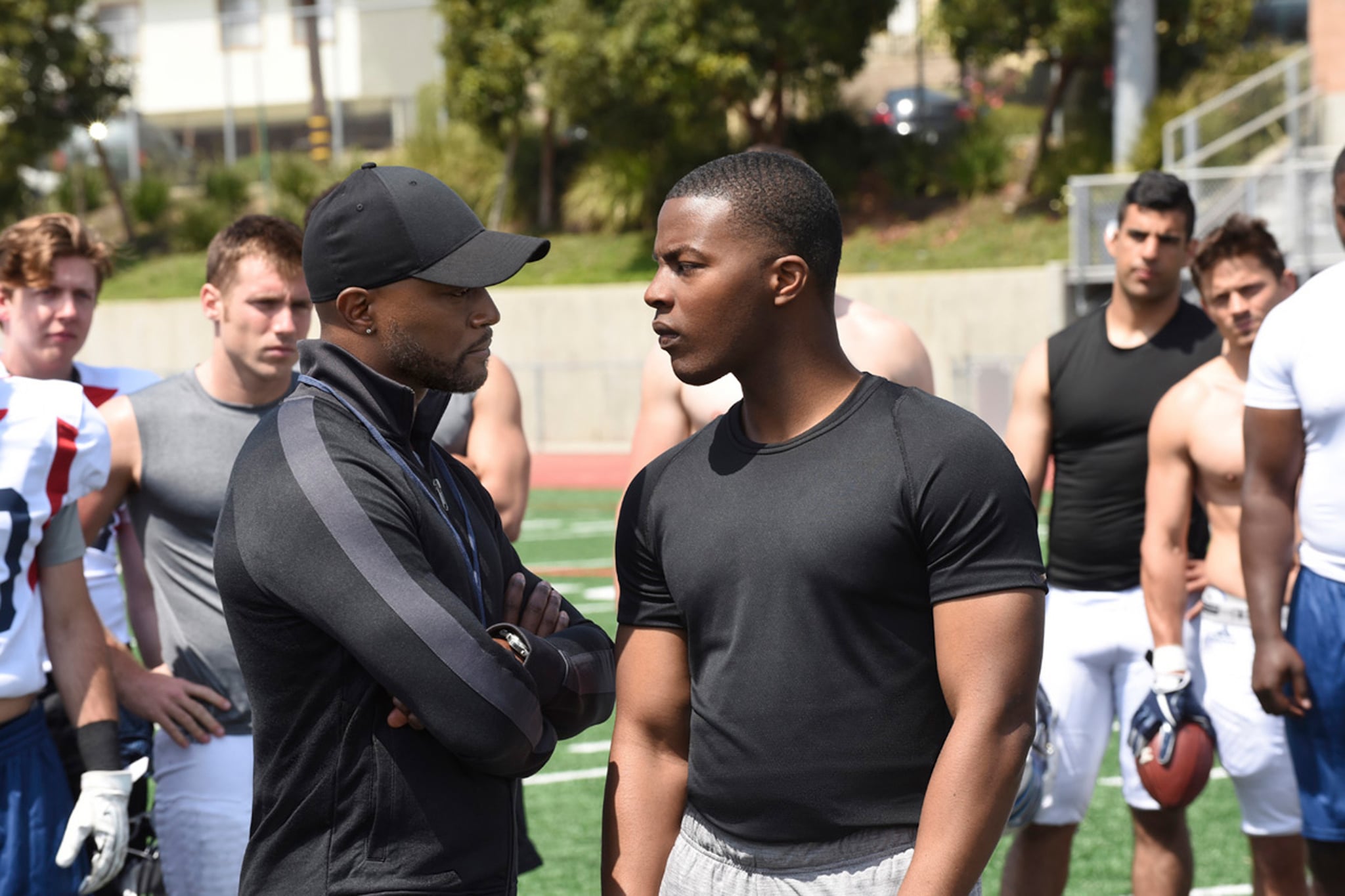 ALL-AMERICAN, Taye Diggs, Daniel Ezra in 'Pilot', (Season 1, Episode 101, aired October 10, 2018), ph: Ray Mickshaw / CW / courtesy Everett Collection