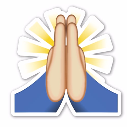 Prayer Hands Emoji Looks Different