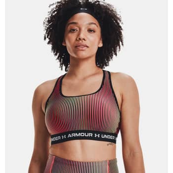 $40 Under Armour UA Mid Crossback Sports Bra Gym Workout (1361042