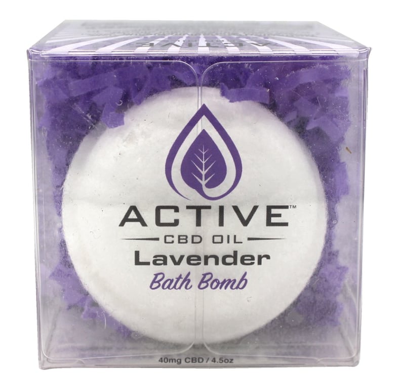 Active CBD Oil Lavender Bath Bomb