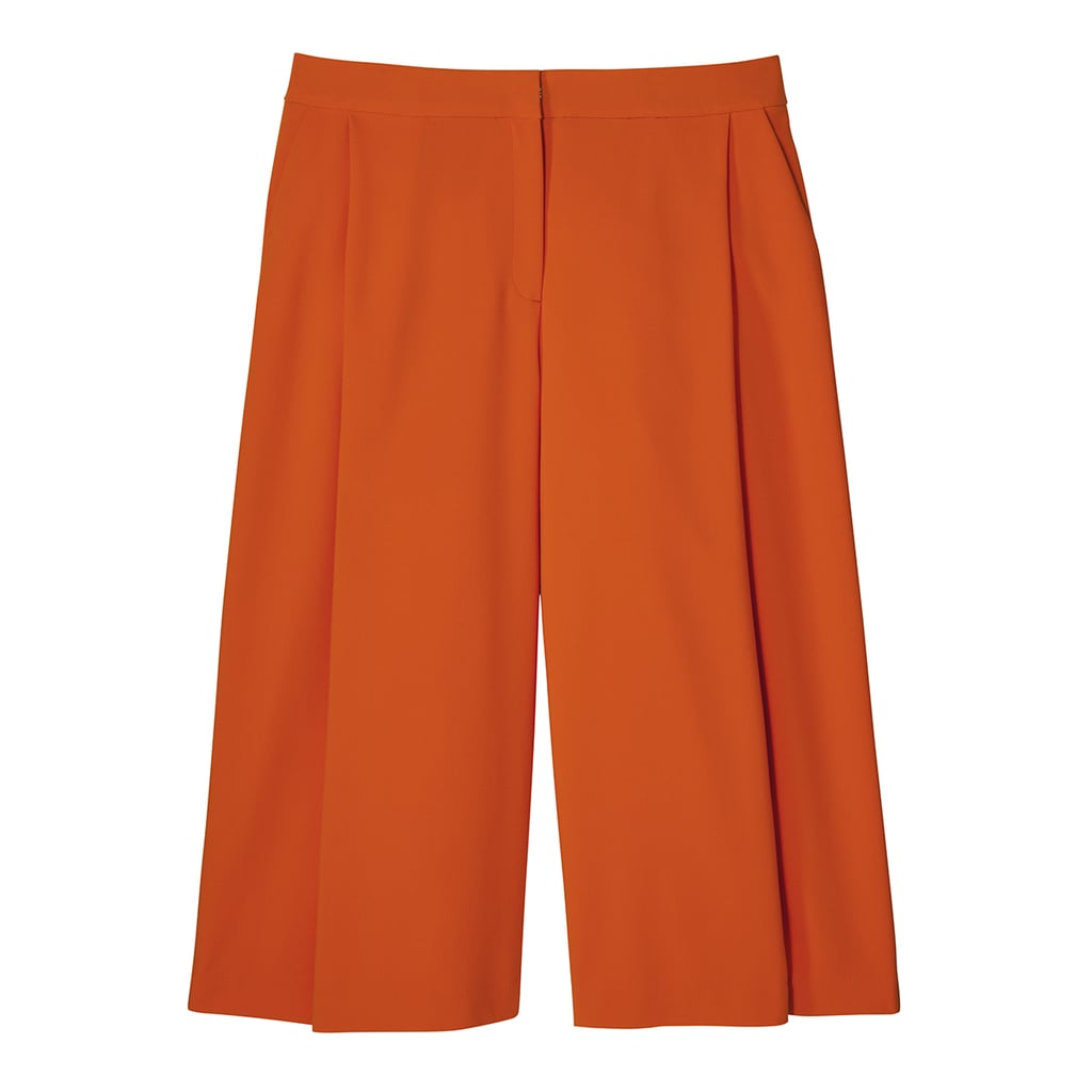 橙色褶裤裙(40美元)