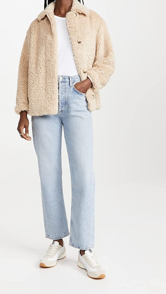 A Cosy Jacket: Vince Textured Faux Fur Jacket